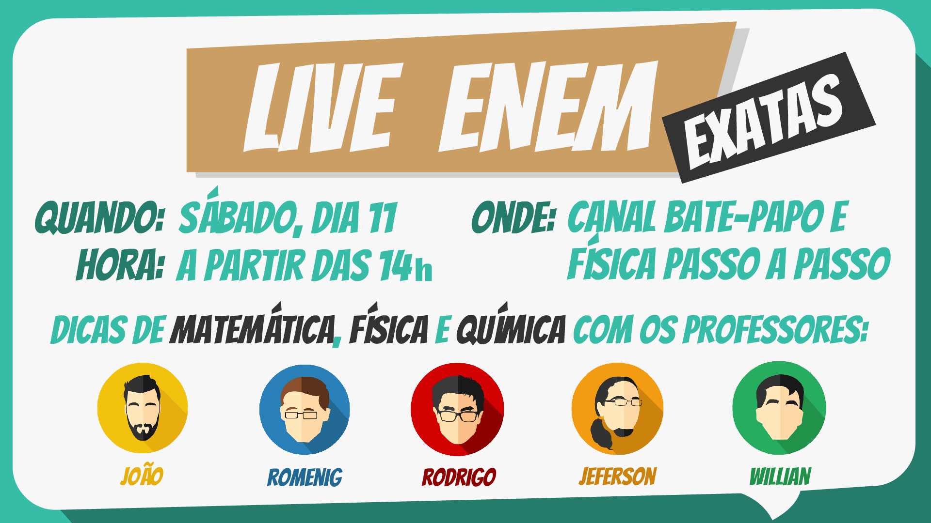 banner divulgação live enem
